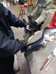 バルブ接続準備