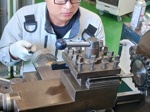 旋盤の削り位置調整